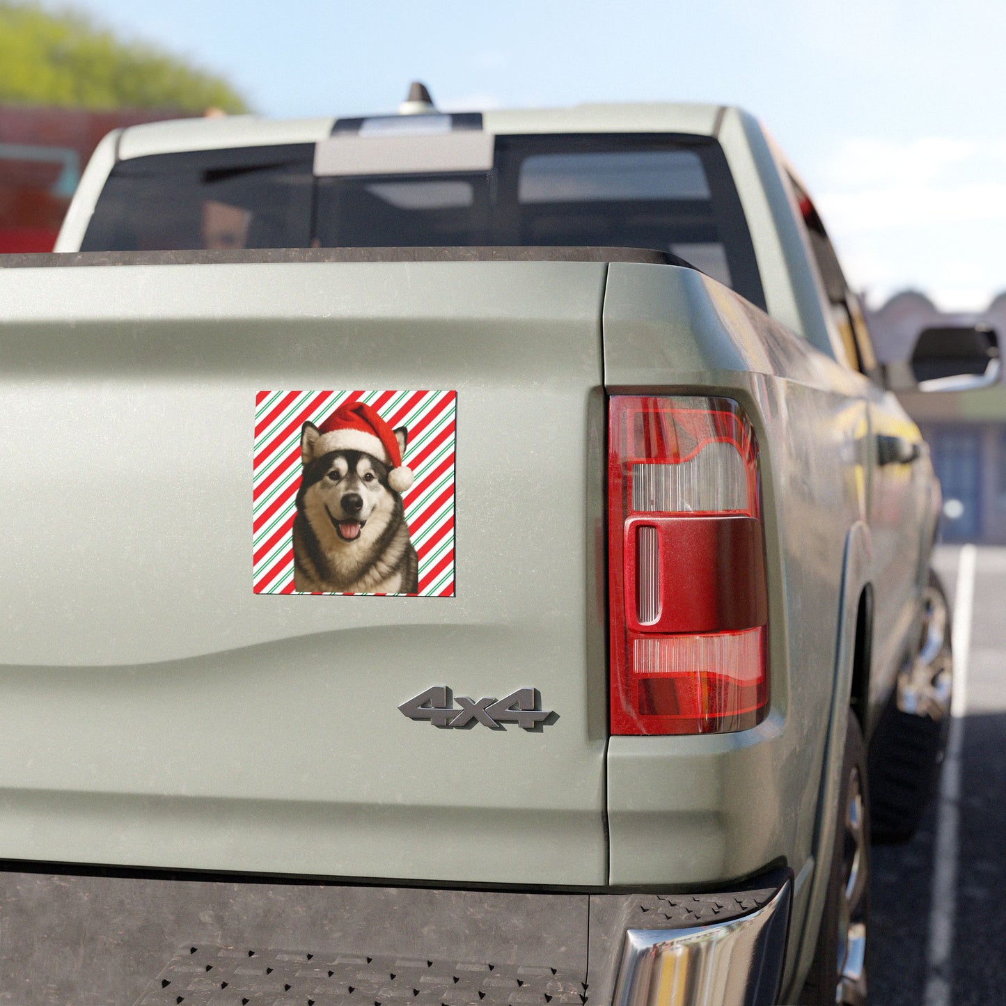 Santa Paws Malamute Indoor/Outdoor Magnet