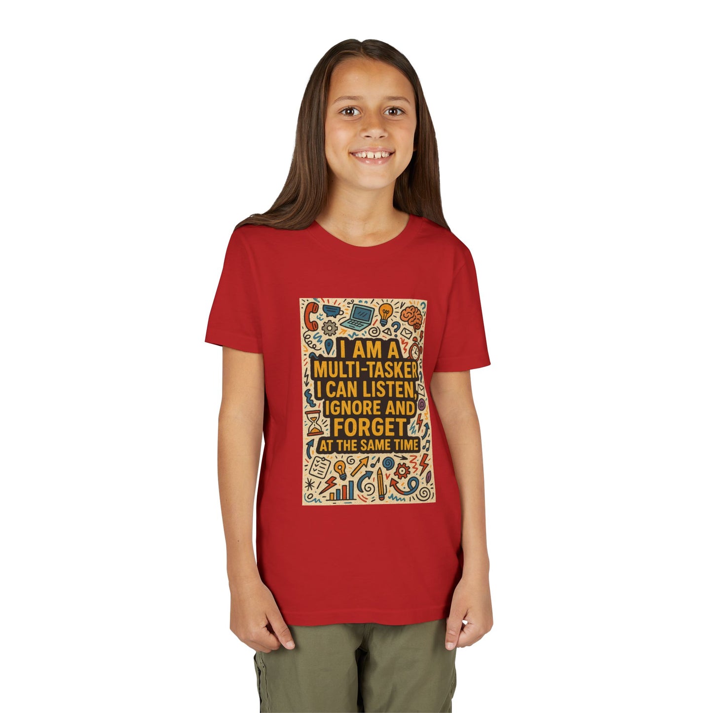 Multi-Tasker Youth Unisex Short Sleeve Crewneck Tee