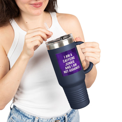 Caffeine Junkie Insulated Travel Mug