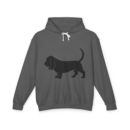 Basset Silhouette Unisex Lightweight Hoodie