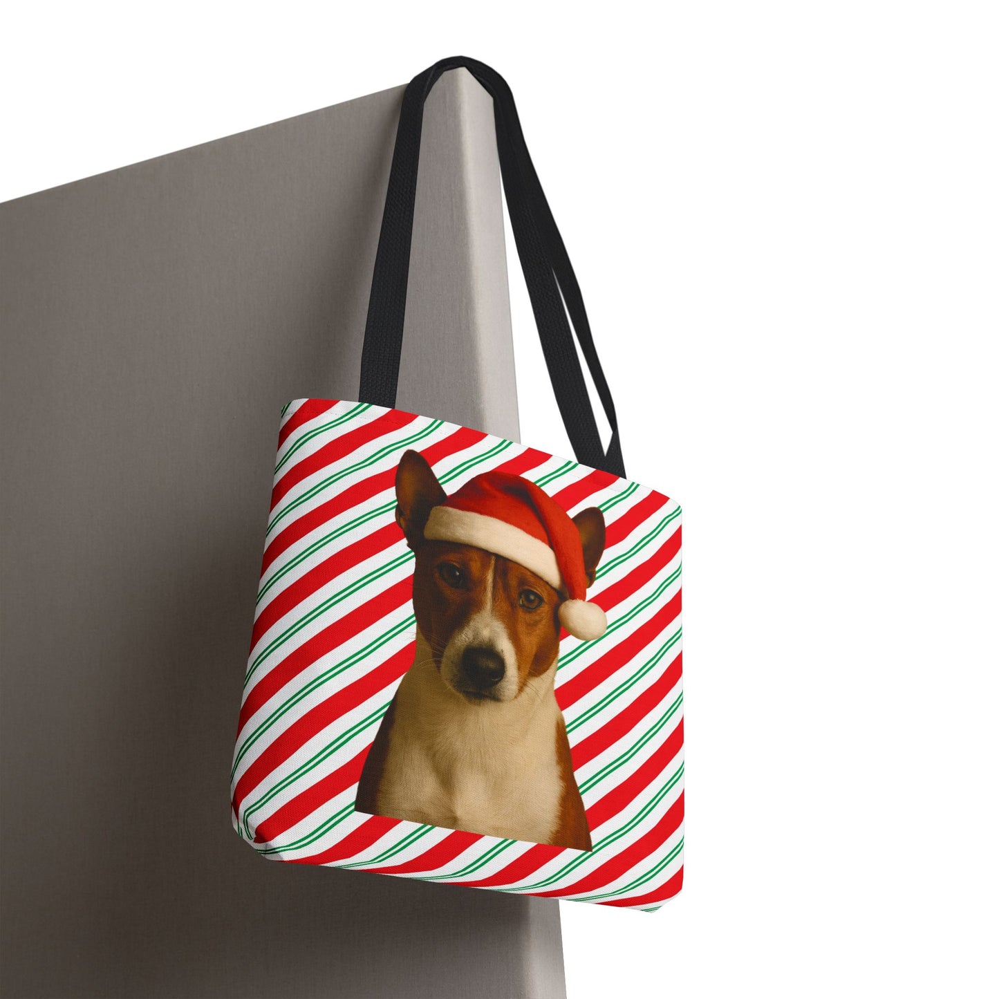 Santa Paws Basenji Tote Bag