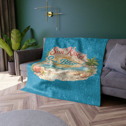 Sun Kissed Crushed Velvet Blanket