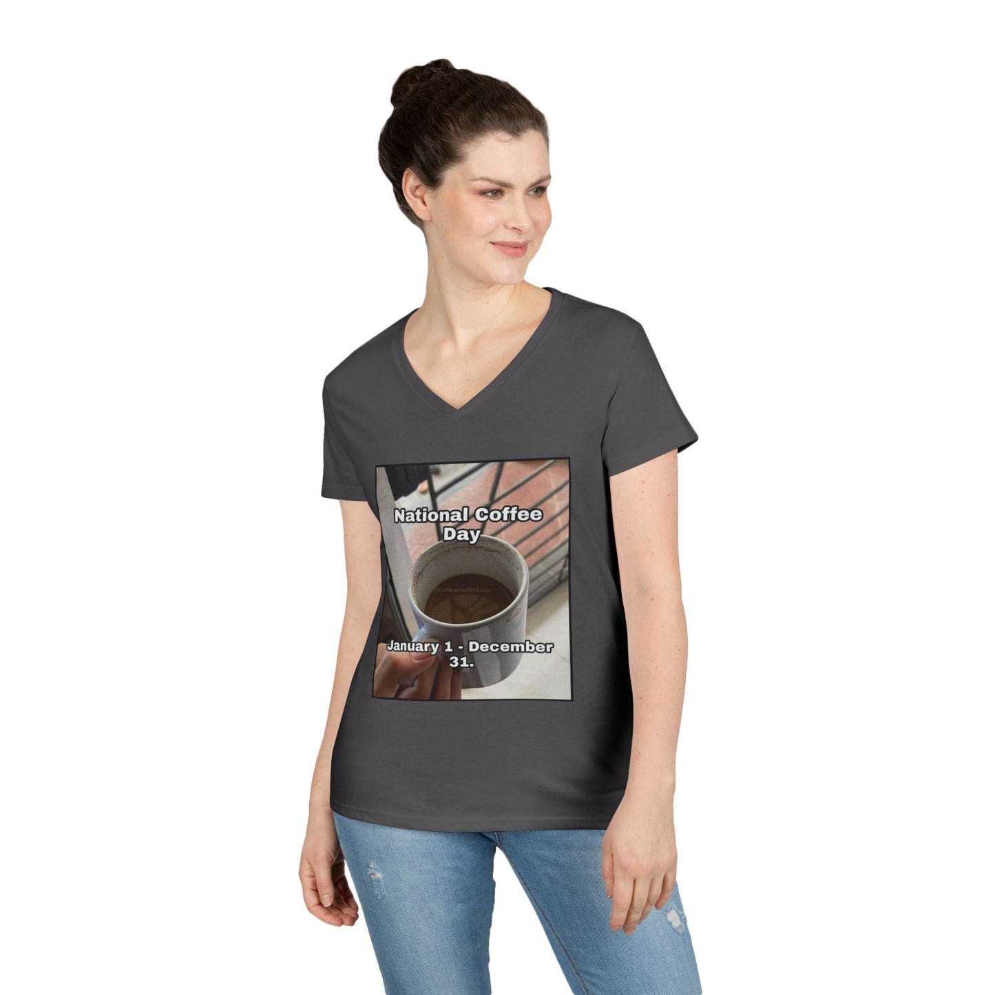 National Coffee Day Women's V-Neck T-Shirt