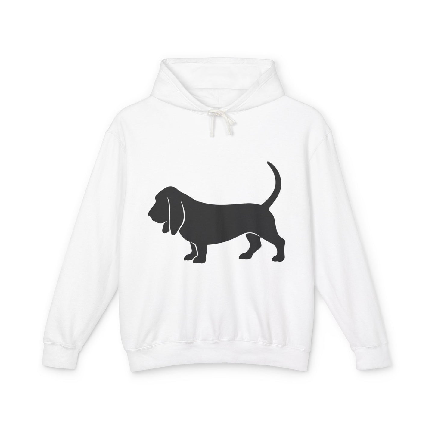 Basset Silhouette Unisex Lightweight Hoodie