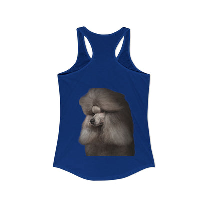 Poodle Head Women's Racerback Tank