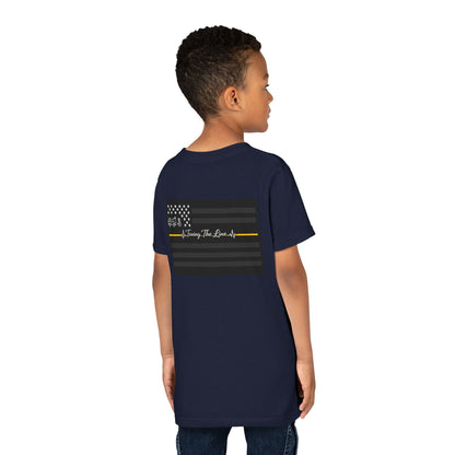 Thin Yellow Line Youth Unisex Short Sleeve Crewneck Tee