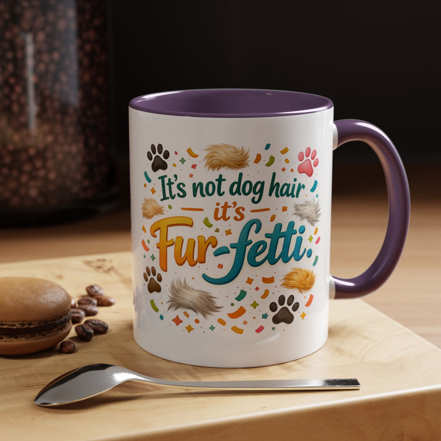 Fur-Fetti Dog 2-Tone Coffee Mug