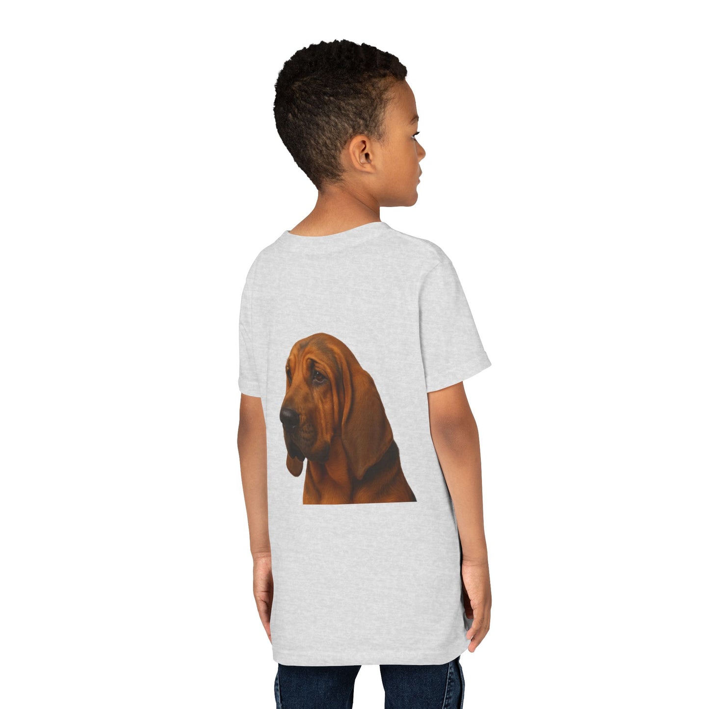 Bloodhound Head Youth Unisex Short Sleeve Crewneck Tee