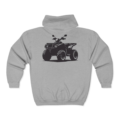 Off The Beaten Path Quad Unisex Full Zip Hoodie