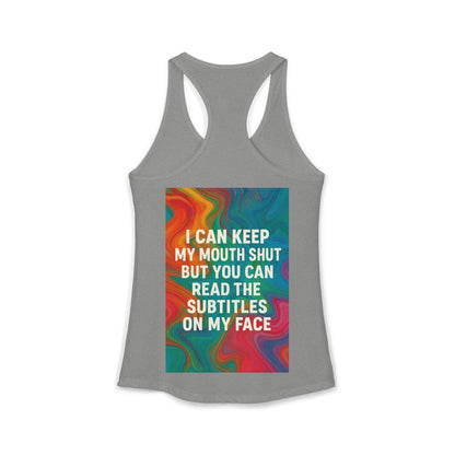 Subtitles Women's Racerback Tank