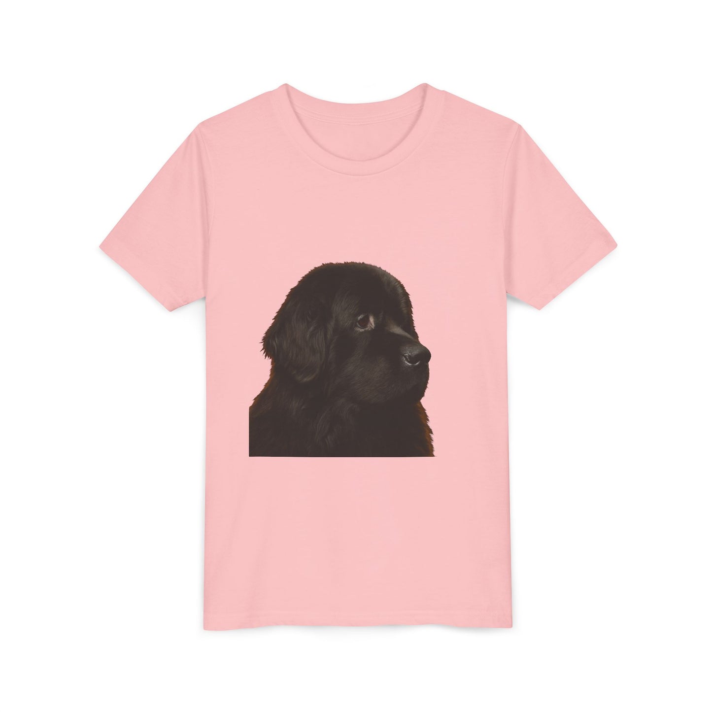 Newfie Head Youth Unisex Short Sleeve Crewneck Tee