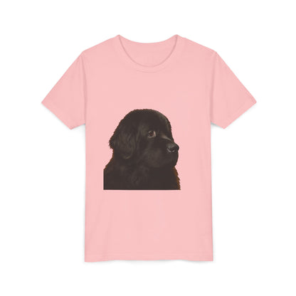 Newfie Head Youth Unisex Short Sleeve Crewneck Tee
