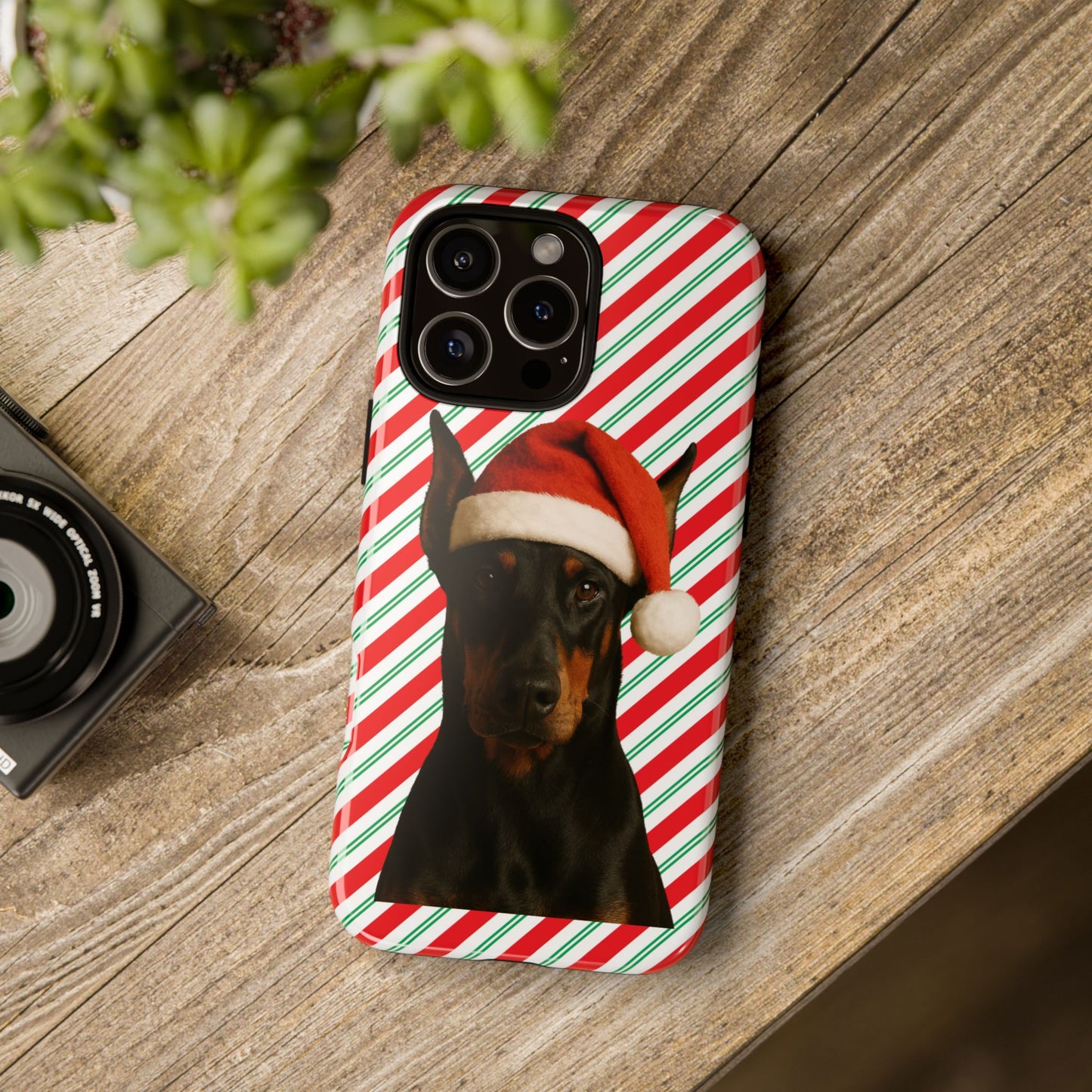 Santa Paws Doberman iPhone Case