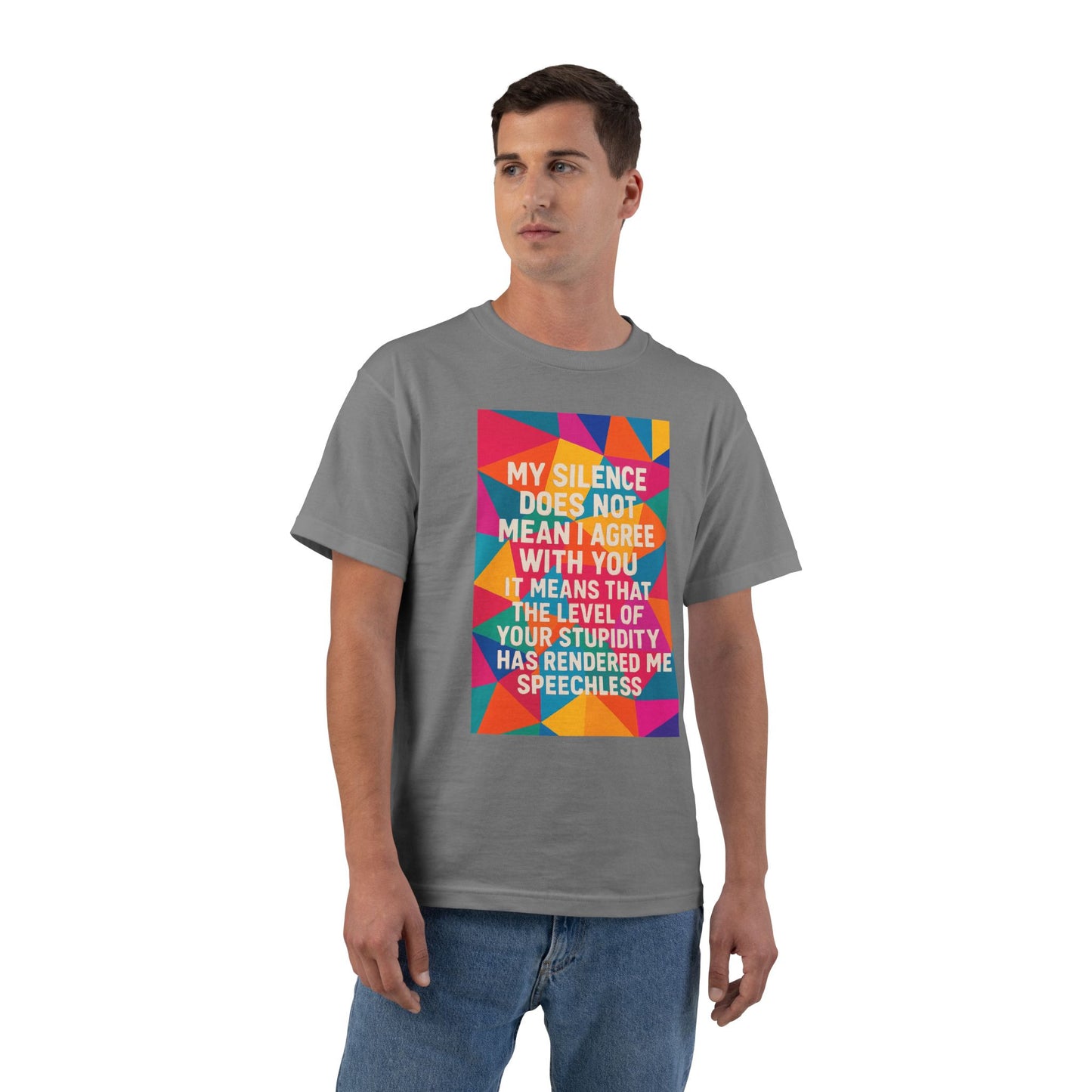 Speechless Men's Short-Sleeve Crewneck Tee