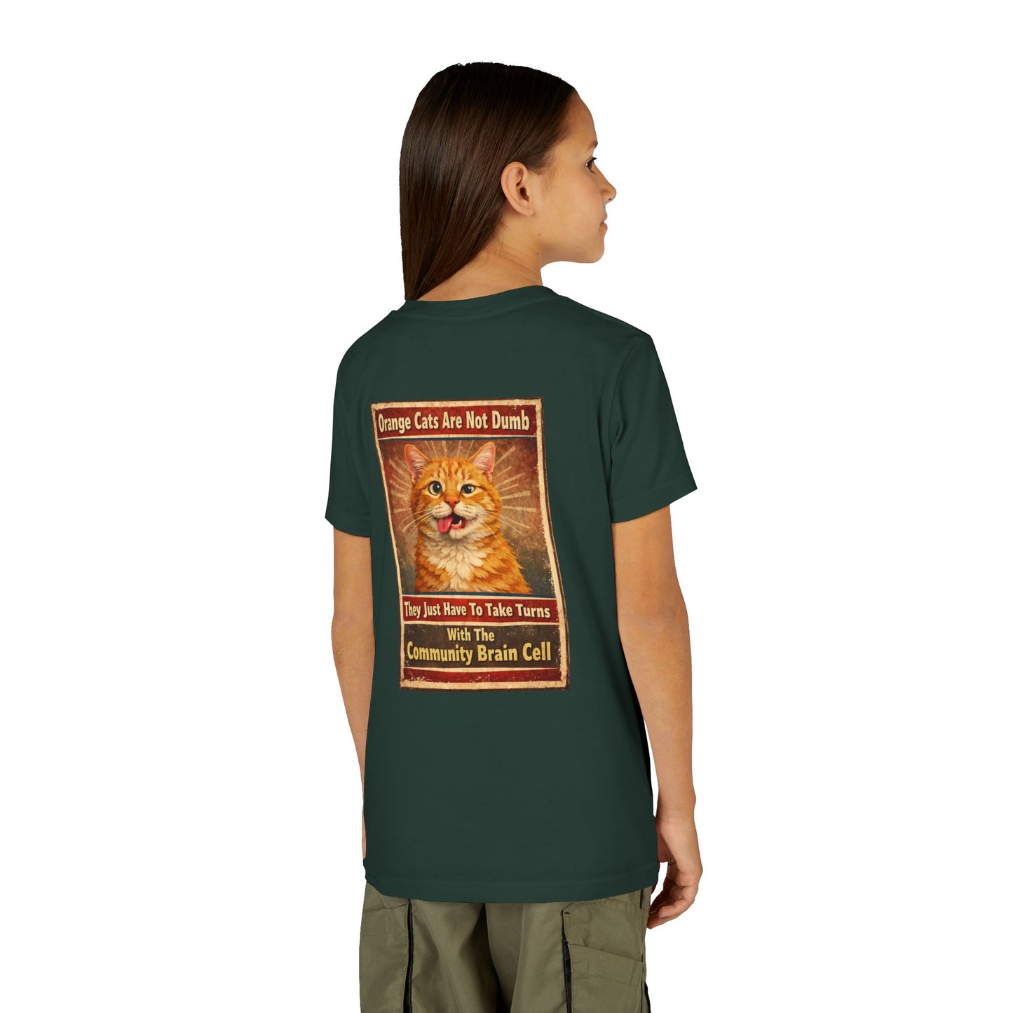 Community Brain Cell Youth Unisex Short Sleeve Crewneck Tee