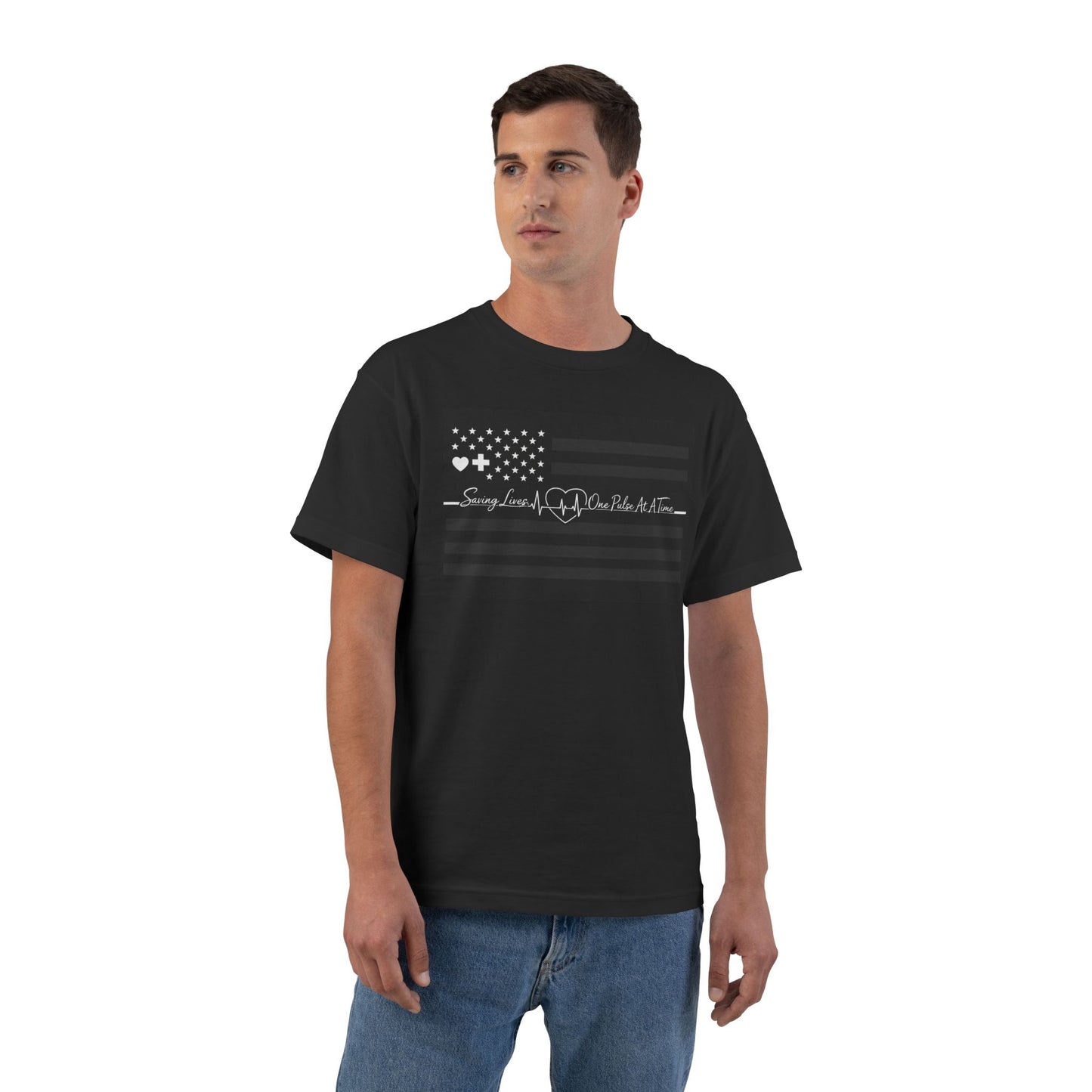 Thin White Line Men's Short-Sleeve Crewneck Tee