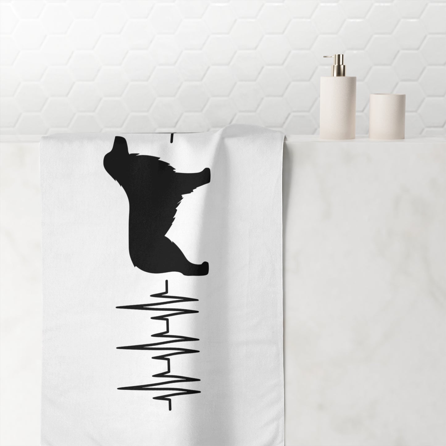 My Heart Beats For Aussies Mink-Cotton  Beach Towel