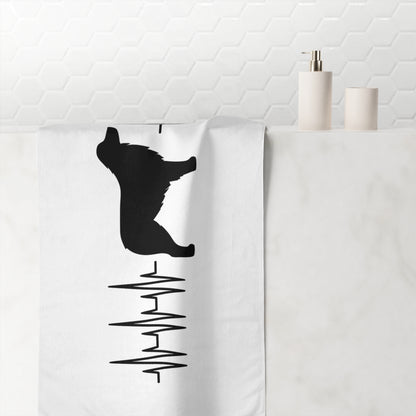 My Heart Beats For Aussies Mink-Cotton  Beach Towel