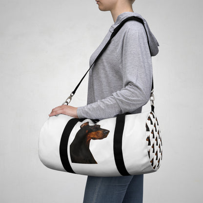 Doberman Head Duffel Bag