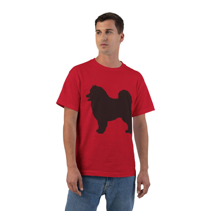 Samoyed Silhouette Men's Short-Sleeve Crewneck Tee