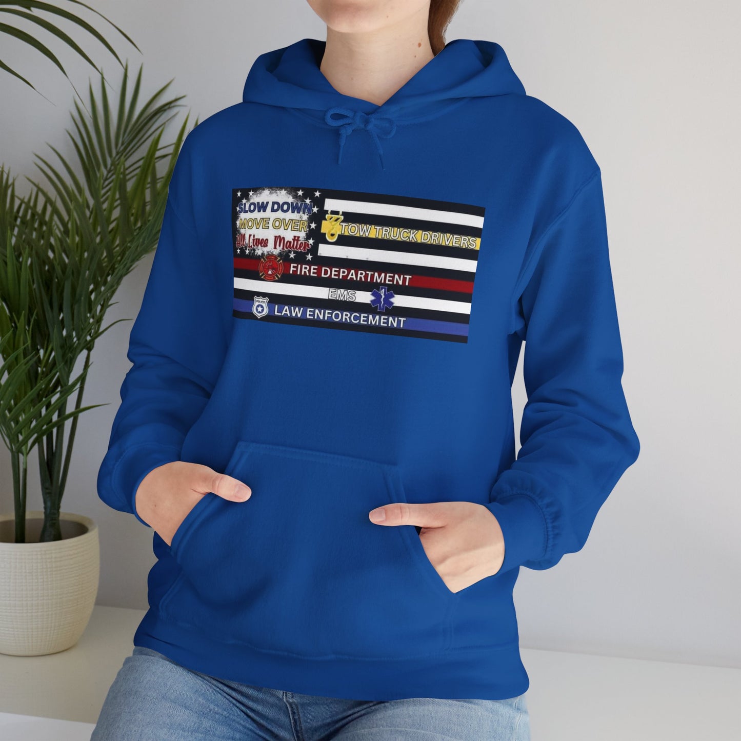 Slow Down Move Over Flag Unisex Hoodie