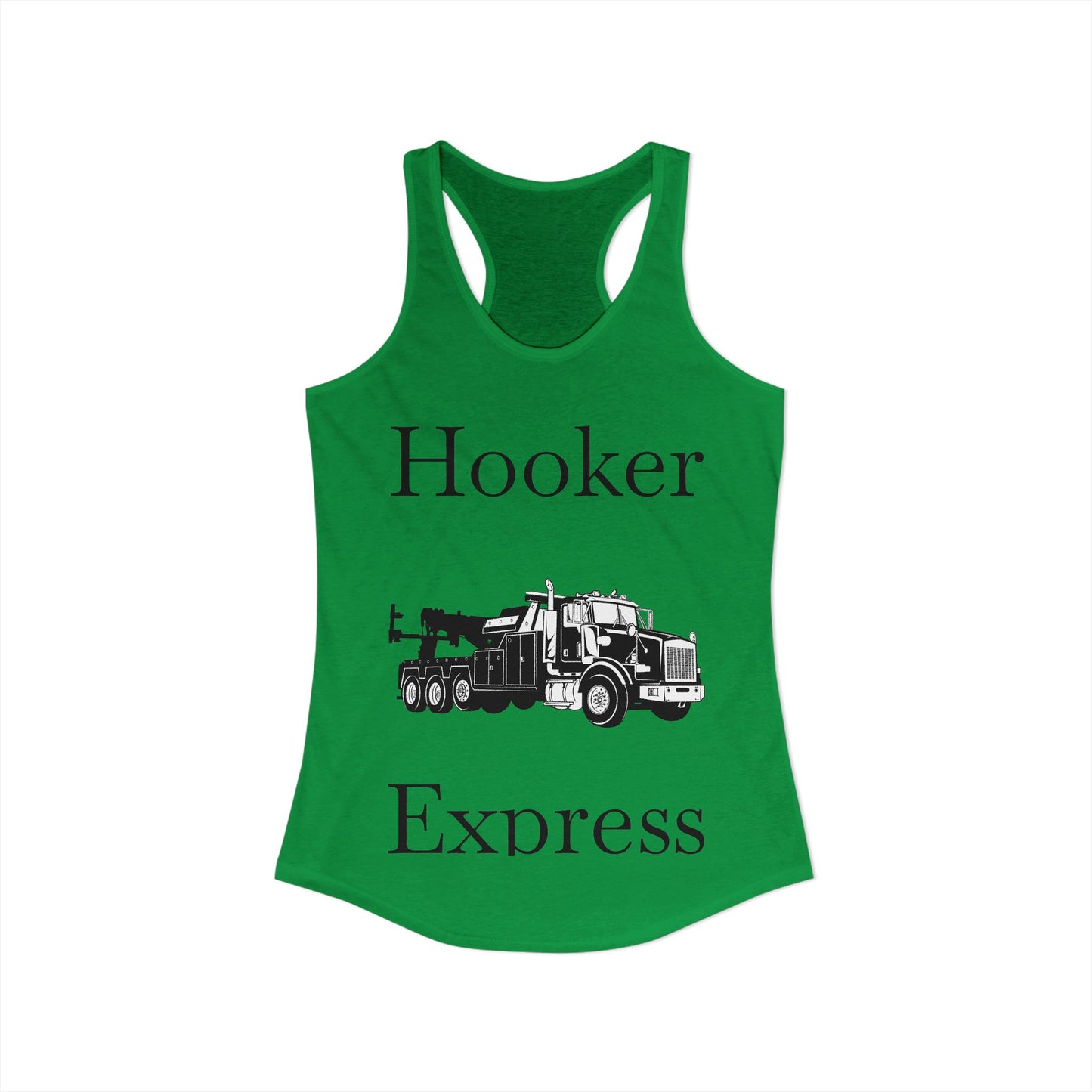 H**ker Express Heavy Tow Truck Women's Racerback Tank