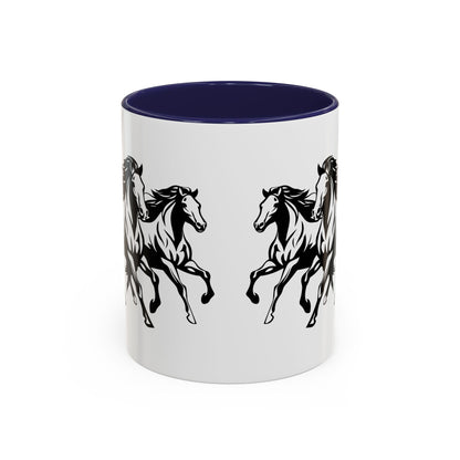 Horsin' Around 2-Tone Coffee Mug