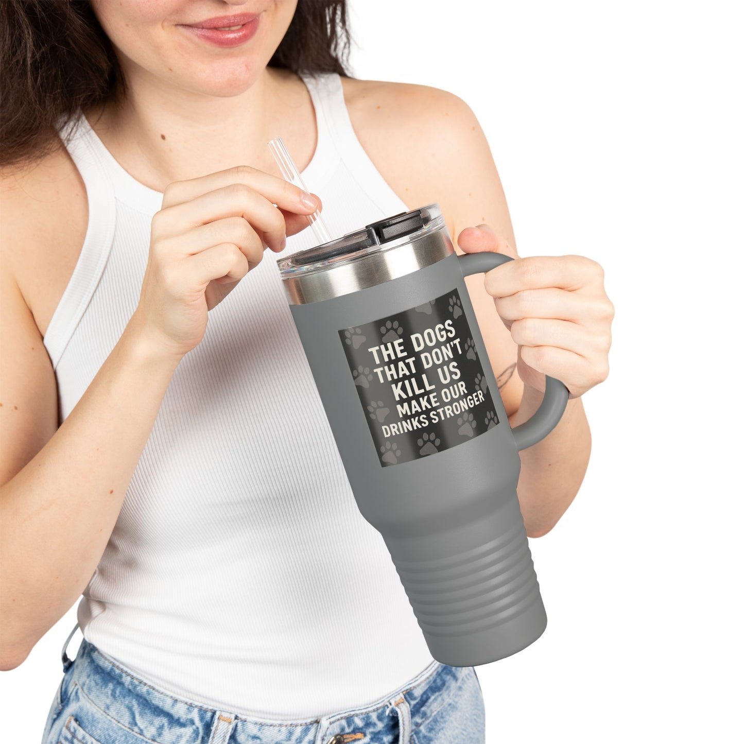 Drinks Stronger Insulated Travel Mug