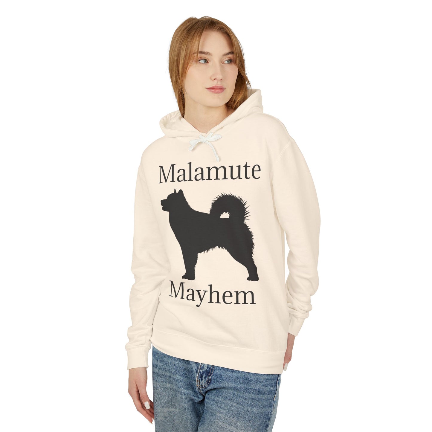Malamute Mayhem Unisex Lightweight Hoodie