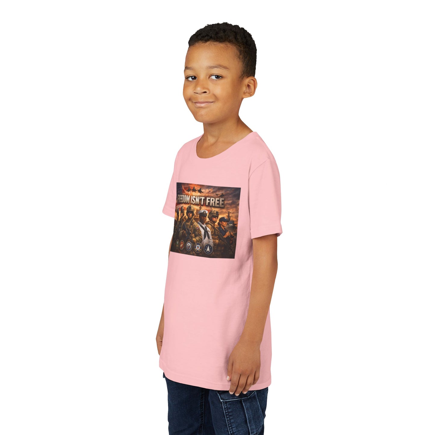 Freedom Isn't Free Youth Unisex Short Sleeve Crewneck Tee