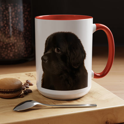 Newfie Head 2-Tone Coffee Mug
