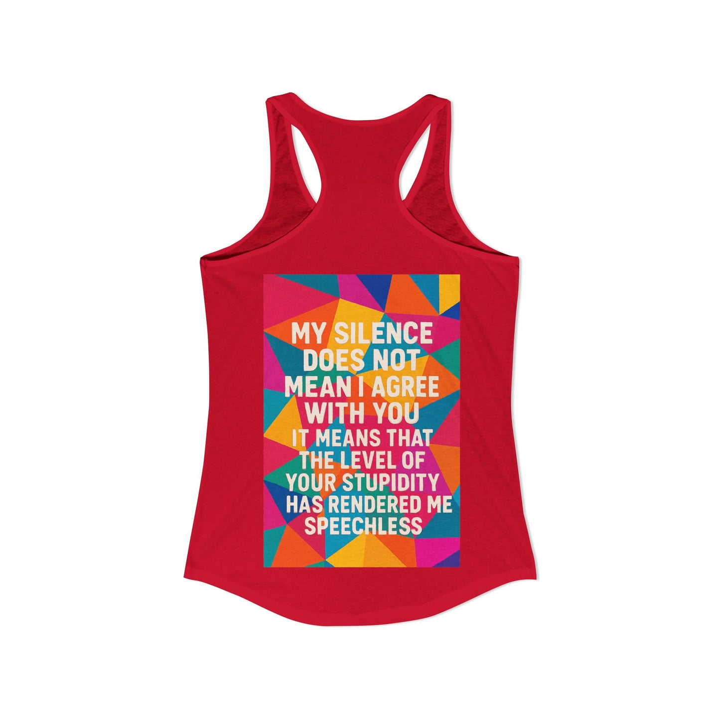 Speechless Women's Racerback Tank