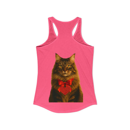 Cupid's Companion Cat Women's Racerback Tank