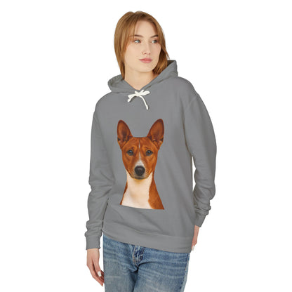 Basenji Head Unisex Lightweight Hoodie