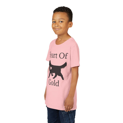 Heart Of Gold Youth Unisex Short Sleeve Crewneck Tee