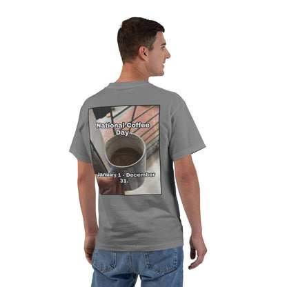 National Coffee Day Men's Short-Sleeve Crewneck Tee