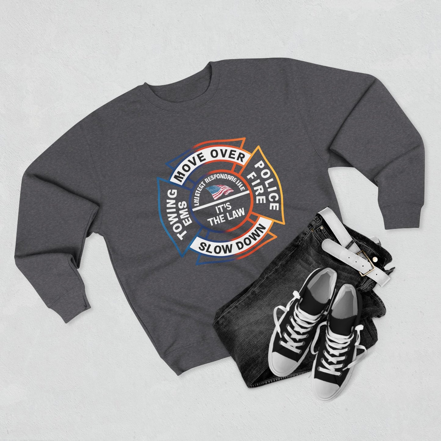Let First Responders Live Unisex Crewneck Sweatshirt