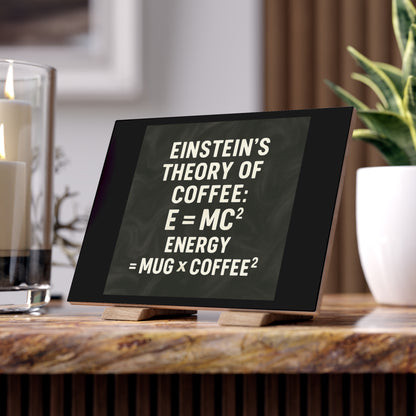 Einstein's Theory Of Coffee Ceramic Photo Tile