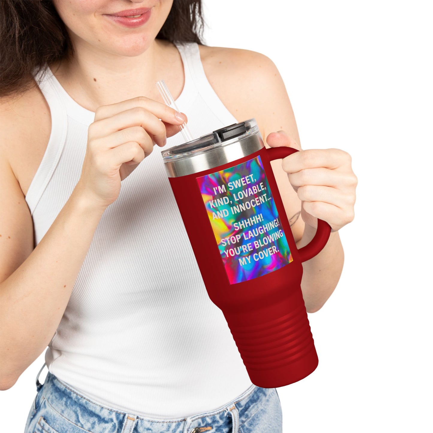 Blowing My Cover Insulated Travel Mug