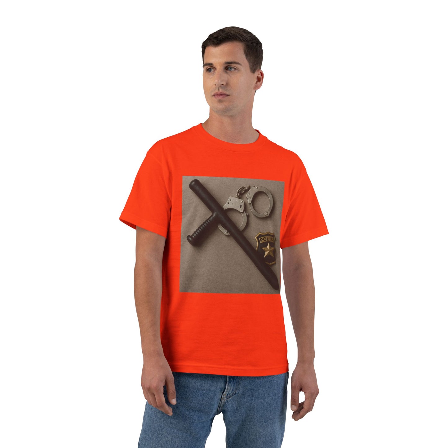 Law Enforcement Appreciation Men's Short-Sleeve Crewneck Tee