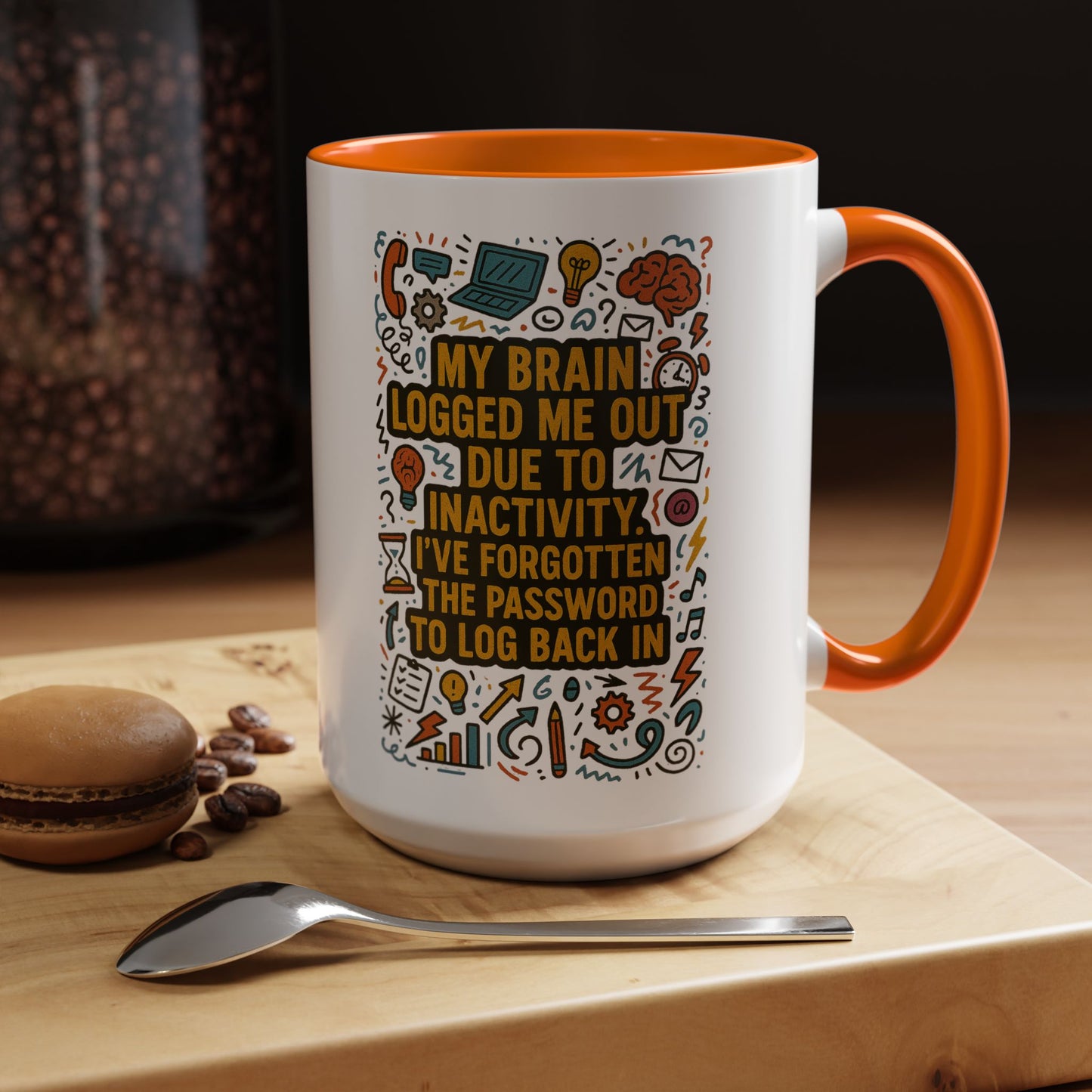 Logged Out 2-Tone Coffee Mug