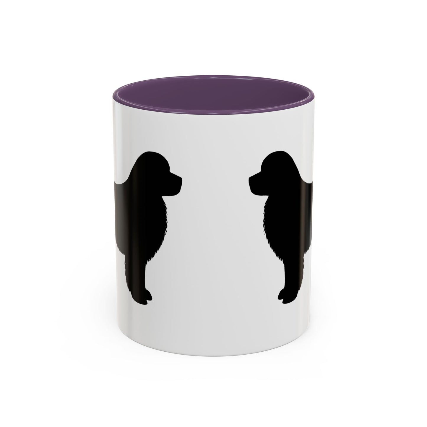 Newfie Silhouette 2-Tone Coffee Mug