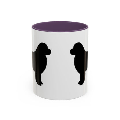 Newfie Silhouette 2-Tone Coffee Mug