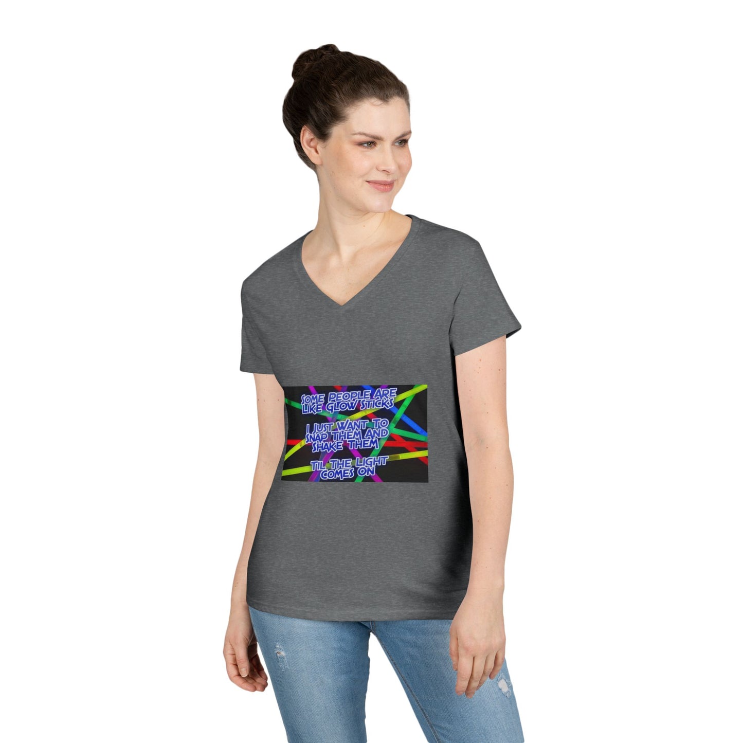 Glow Sticks Women's V-Neck T-Shirt