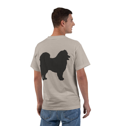 Samoyed Silhouette Men's Short-Sleeve Crewneck Tee