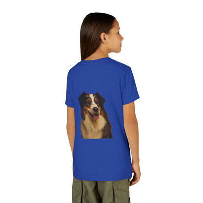 Aussie Head Youth Unisex Short Sleeve Crewneck Tee