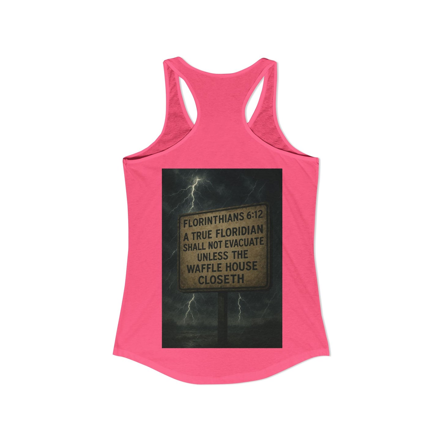Florinthians 6:12 Women's Racerback Tank