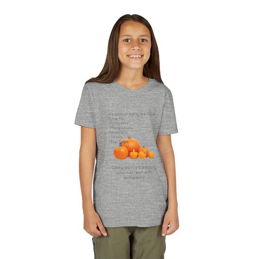 Fall In The South Youth Unisex Short Sleeve Crewneck Tee