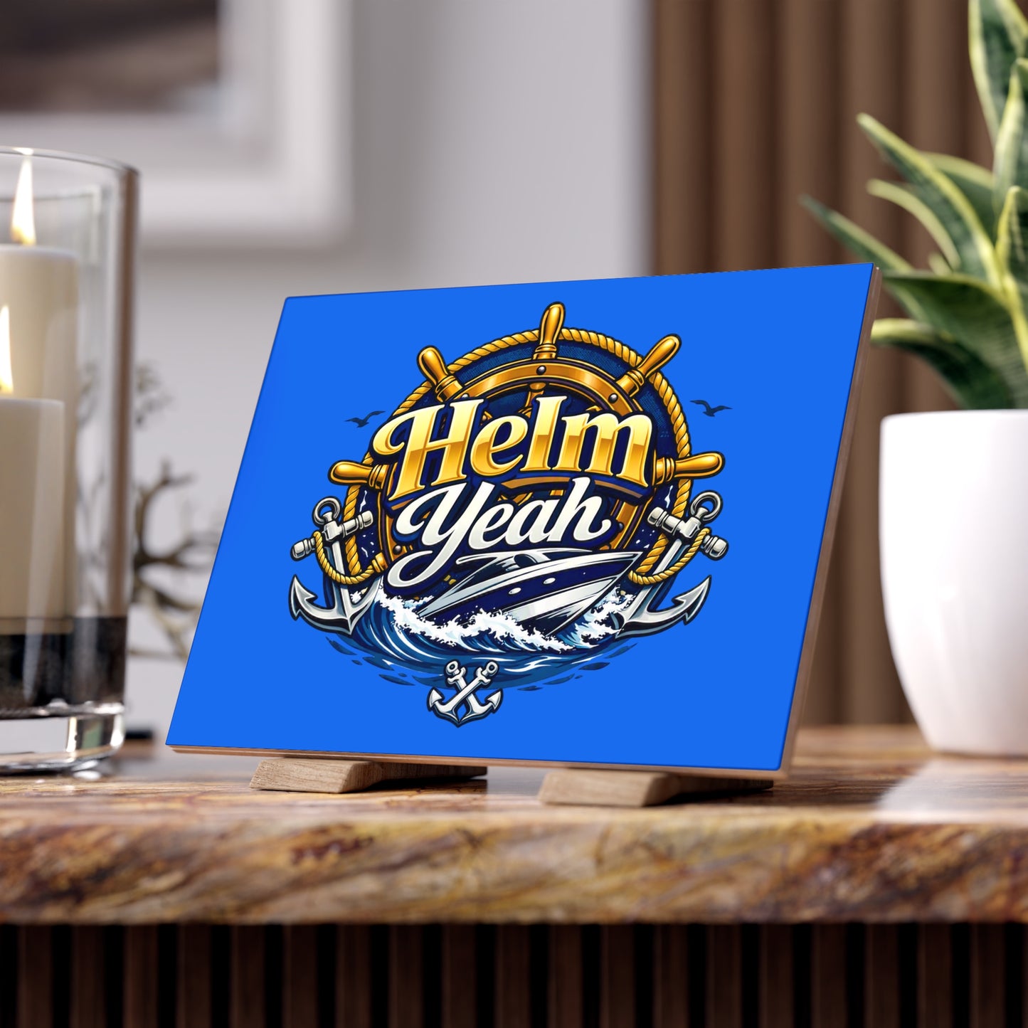 Helm Yeah Ceramic Photo Tile