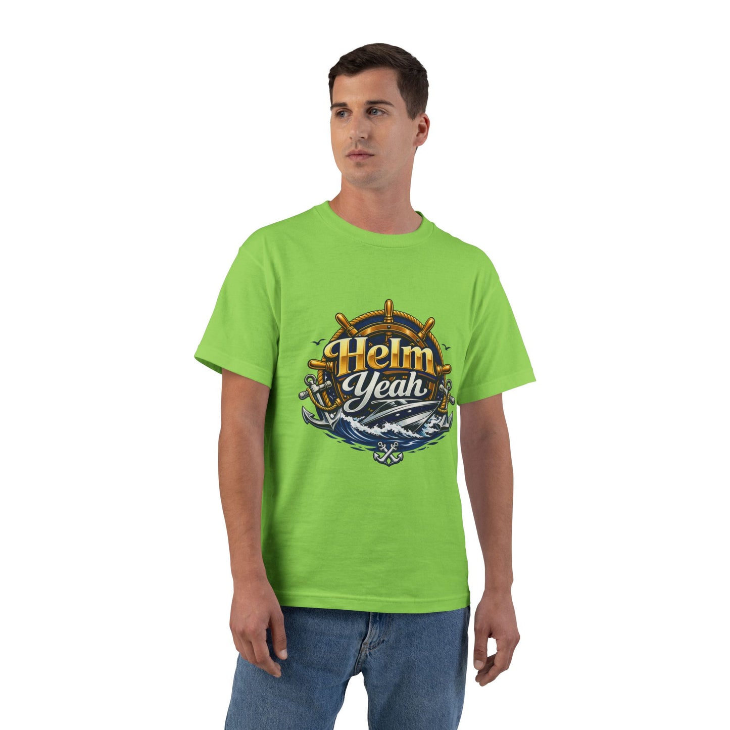 Helm Yeah Men's Short-Sleeve Crewneck Tee